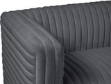Ravish Velvet Loveseat - Modern Elegance with Deep Channel Tufting & Stylish Gold or Chrome Legs