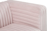 Ravish Velvet Loveseat - Modern Elegance with Deep Channel Tufting & Stylish Gold or Chrome Legs