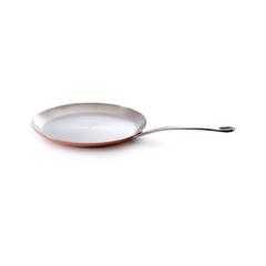 Mauviel M'Heritage 150 S Copper Crepe Pan With Cast Stainless Steel Handle, 11.8-In