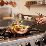 Mauviel M'Heritage M'150 CI Chef Pan With Lid, Cast Iron Handle, 3.6-Qt