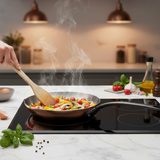 Mauviel M'Heritage M'150 CI Frying Pan With Cast Iron Handle, 7.9-In