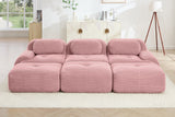 MIA 117'' 3-Seater Sofa with 3 Ottomans