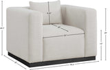 Alfie Chair - Cozy Contemporary Living Room Chair with Chic Design and Plush Comfort for Reading Nook