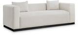 Alfie Sofa - Contemporary Overstuffed Linen Textured Couch for Cozy Living Room Reading Nook