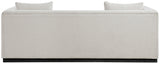Alfie Sofa - Contemporary Overstuffed Linen Textured Couch for Cozy Living Room Reading Nook
