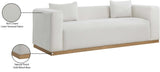 Alfie Sofa - Contemporary Overstuffed Linen Textured Couch for Cozy Living Room Reading Nook