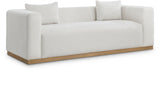 Alfie Sofa - Contemporary Overstuffed Linen Textured Couch for Cozy Living Room Reading Nook
