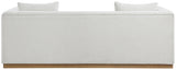 Alfie Sofa - Contemporary Overstuffed Linen Textured Couch for Cozy Living Room Reading Nook