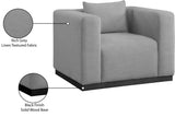 Alfie Chair - Cozy Contemporary Living Room Chair with Chic Design and Plush Comfort for Reading Nook