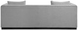 Alfie Sofa - Contemporary Overstuffed Linen Textured Couch for Cozy Living Room Reading Nook