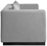 Alfie Sofa - Contemporary Overstuffed Linen Textured Couch for Cozy Living Room Reading Nook