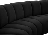 Infinity Boucle Fabric Soft Contemporary 10pc Modular Sectional with Deep Channel Tufting Design