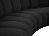 Infinity Boucle Fabric Soft Contemporary 10pc Modular Sectional with Deep Channel Tufting Design