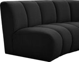 Infinity Modular Sectional Sofa - Contemporary 3-Piece Design with Deep Channel Tufting Comfort