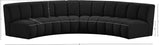 Infinity Boucle Fabric Modular Sectional Sofa with Deep Channel Tufting for Modern Living Spaces