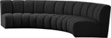 Infinity Boucle Fabric Modular Sectional Sofa with Deep Channel Tufting for Modern Living Spaces