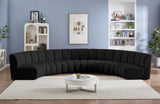 Infinity Boucle Fabric Modular Sectional Sofa - Contemporary Design with Deep Channel Tufting Comfort