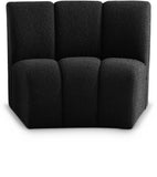Infinity Boucle Fabric Modular Chair - Luxurious Deep Channel Tufting for Contemporary Living Spaces