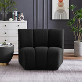 Infinity Boucle Fabric Modular Chair - Luxurious Deep Channel Tufting for Contemporary Living Spaces