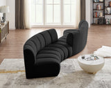Infinity Boucle Fabric Modular Sectional Sofa with Deep Channel Tufting for Modern Living Spaces