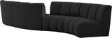 Infinity Boucle Fabric Modular Sectional Sofa with Deep Channel Tufting for Modern Living Spaces