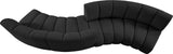 Infinity Boucle Fabric Modular Sectional Sofa with Deep Channel Tufting for Modern Living Spaces