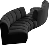 Infinity Boucle Fabric Modular Sectional Sofa with Deep Channel Tufting for Modern Living Spaces