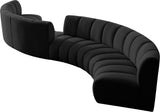 Infinity Boucle Fabric Modular Sectional Sofa - Contemporary Design with Deep Channel Tufting Comfort