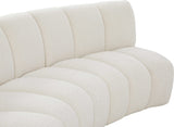 Infinity Boucle Fabric Soft Contemporary 10pc Modular Sectional with Deep Channel Tufting Design