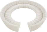 Infinity Boucle Fabric 12pc Modular Sectional Sofa with Deep Channel Tufting for Modern Living