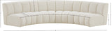 Infinity Boucle Fabric Modular Sectional Sofa with Deep Channel Tufting for Modern Living Spaces
