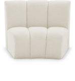 Infinity Boucle Fabric Modular Chair - Luxurious Deep Channel Tufting for Contemporary Living Spaces