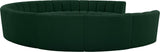 Infinity Boucle Fabric Soft Contemporary 10pc Modular Sectional with Deep Channel Tufting Design