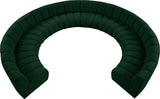 Infinity Boucle Fabric Soft Contemporary 10pc Modular Sectional with Deep Channel Tufting Design