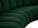 Infinity Boucle Fabric Soft Contemporary 10pc Modular Sectional with Deep Channel Tufting Design