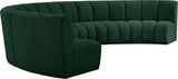 Infinity Boucle Fabric Modular Sectional Sofa - Contemporary Design with Deep Channel Tufting Comfort