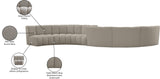 Infinity Boucle Fabric Modular Sectional Sofa - Contemporary Design with Deep Channel Tufting Comfort