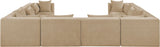 Stellar - 8 Piece Chenille Fabric Upholstered Modular Sectional