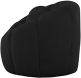 Elijah Contemporary Loveseat with Deep Channel Tufting and Accent Pillow for Ultimate Comfort