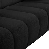 Elijah Contemporary Loveseat with Deep Channel Tufting and Accent Pillow for Ultimate Comfort
