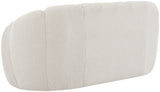 Elijah Contemporary Loveseat with Deep Channel Tufting and Accent Pillow for Ultimate Comfort