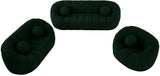 Elijah Contemporary Boucle Fabric Chair with Deep Channel Tufting and Accent Pillow for Comfort