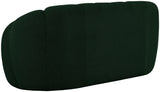 Elijah Contemporary Loveseat with Deep Channel Tufting and Accent Pillow for Ultimate Comfort