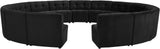Limitless Modular Sectional Sofa Set - 15 Piece Contemporary Design with Button Tufting Elegance