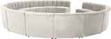Limitless Modular Sectional Sofa Set - 15 Piece Contemporary Design with Button Tufting Elegance
