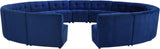 Limitless Modular Sectional Sofa Set - 15 Piece Contemporary Design with Button Tufting Elegance