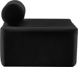 Melody Elegant Velvet Contemporary Chair with Deep Channel Tufting for Chic Modern Living Spaces