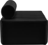 Melody Contemporary Loveseat - Chic Velvet Upholstered Seating with Deep Channel Tufting Design