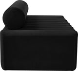 Melody Contemporary Sofa with Deep Channel Tufting - Chic Velvet Design for Modern Spaces