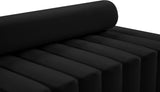 Melody Contemporary Sofa with Deep Channel Tufting - Chic Velvet Design for Modern Spaces